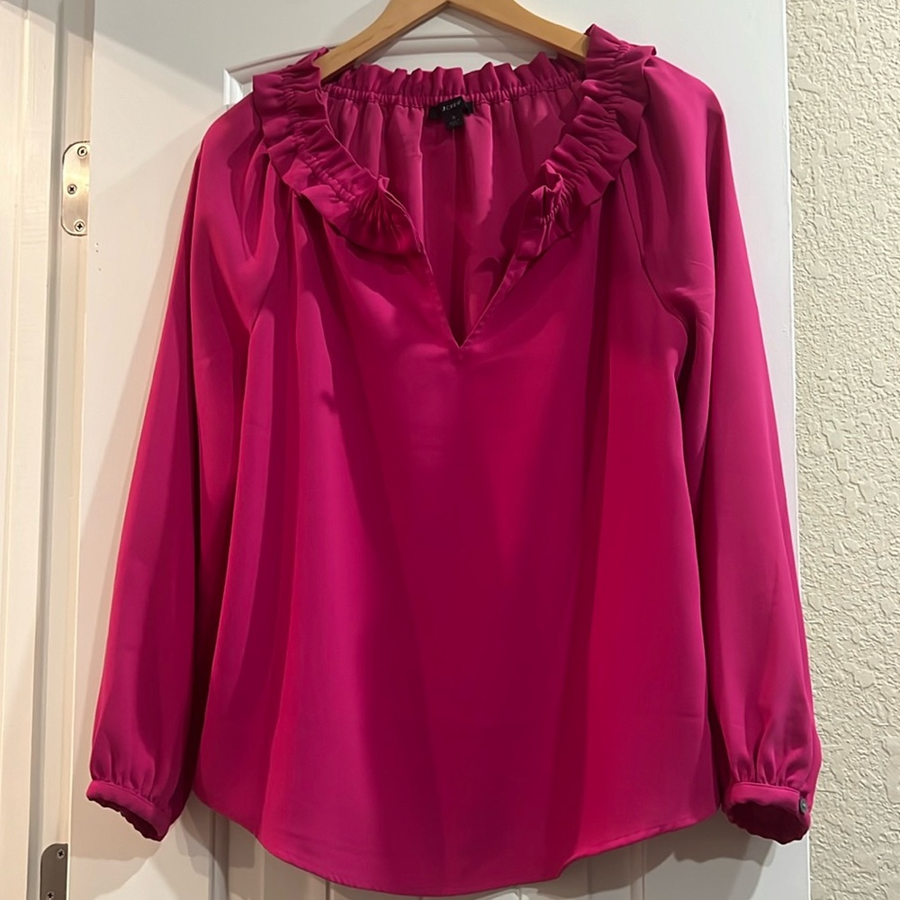 JCrew Pink Blouse size S